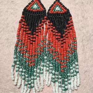 Seed bead earrings